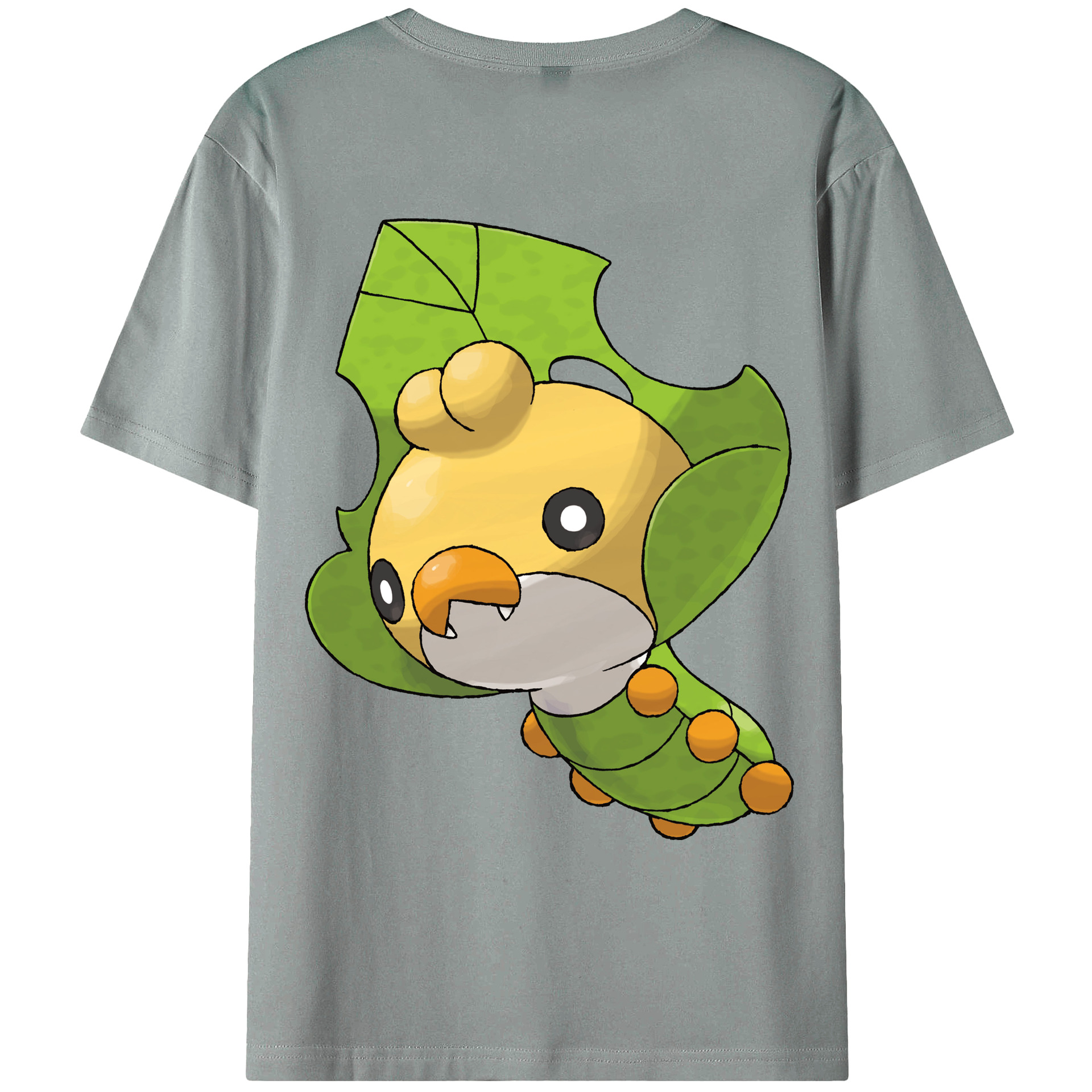 （画像用） ポケットモンスター Pokémon 綿100％ メンズ半袖Tシャツ（バックプリント） 通気性